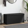 vidaXL Banc de rangement noir 102x42x45 cm bois d'ing&eacute;nierie