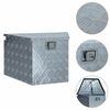 vidaXL Bo&icirc;te en aluminium 737/381x410x460 mm Argent&eacute;
