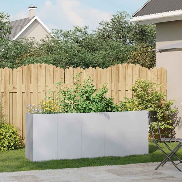 vidaXL Jardini&egrave;re 200x40x80 cm acier galvanis&eacute;