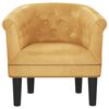 vidaXL Fauteuil dor&eacute; similicuir
