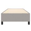 vidaXL Cadre de lit gris clair 90x200 cm tissu