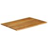 vidaXL Dessus de table 110x80x2,5 cm bord vivant bois massif manguier