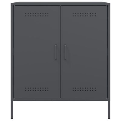 vidaXL Buffet anthracite 68x39x79 cm acier