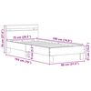vidaXL Cadre de lit Ch&ecirc;ne artisanal 75 x 190 cm Bois d'ing&eacute;nierie