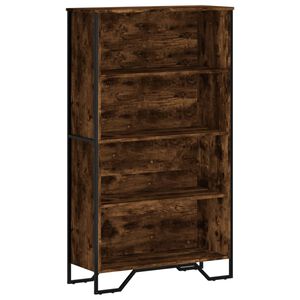 vidaXL Biblioth&egrave;que ch&ecirc;ne fum&eacute; 80x31x137,5 cm bois d'ing&eacute;nierie