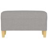 vidaXL Banc Gris clair 70x35x41 cm Tissu