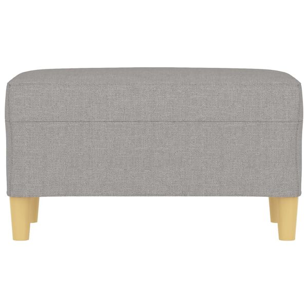 vidaXL Banc Gris clair 70x35x41 cm Tissu