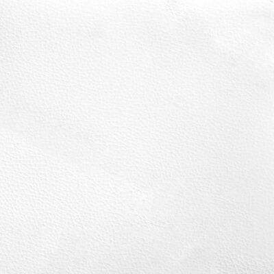 vidaXL Lit avec matelas blanc et noir 80x200 cm similicuir