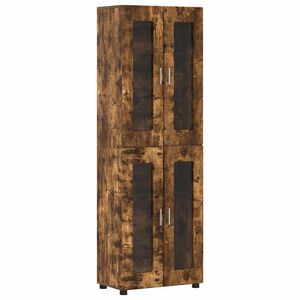 vidaXL Haut Armoire FLORIN 60 x 35 x 182 cm Ch&ecirc;ne fum&eacute;