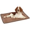 FLAMINGO Couverture chauffante animaux Cho Marron clair 90x55x1,5 cm