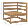 vidaXL Salon de jardin 4 pcs avec coussins Bois de pin massif