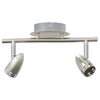 vidaXL Spot de plafond Nickel 27 x 10 x 12 cm M&eacute;tal