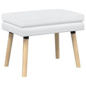 vidaXL Banc &agrave; double couche Blanc 60 x 40 x 46 cm Tissu