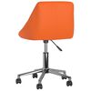 vidaXL Chaise pivotante de bureau Orange Similicuir