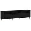 vidaXL Meuble TV 150 x 30 x 44,5 cm Ch&ecirc;ne noir Bois d'ing&eacute;nierie