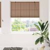 vidaXL Store enrouleur avec des rideaux Marron 150 x 220 cm Bambou