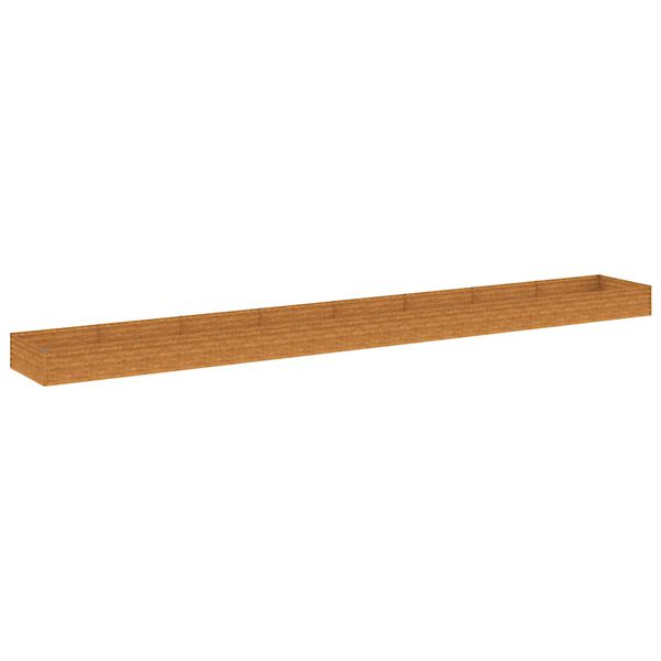 vidaXL Lit sur&eacute;lev&eacute; de jardin 770 x 100 x 36 cm acier corten