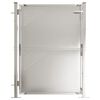 vidaXL Portail de jardin 100 x 120 cm en acier inoxydable