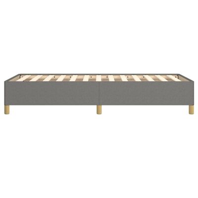 vidaXL Cadre de lit sans matelas gris foncé 100x200 cm tissu