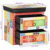 vidaXL Cabinet de chevet avec tiroir Multicolore 40 x 30 x 40 cm