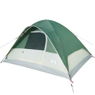 vidaXL Tente familiale à dôme 6 personnes vert imperméable