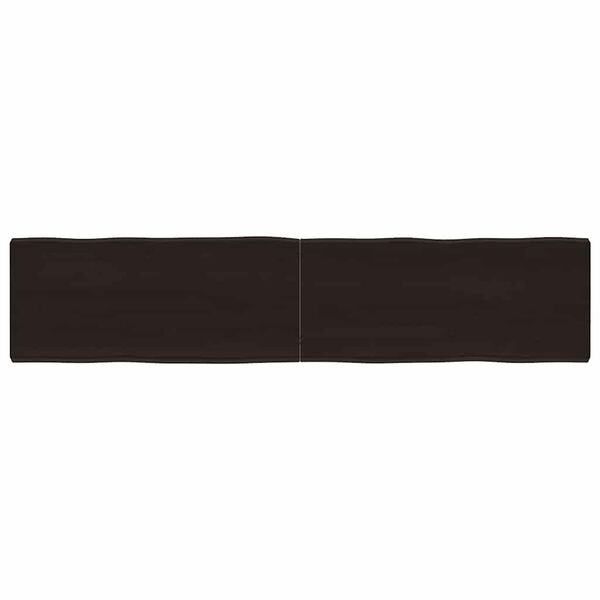 vidaXL Dessus de table bois massif trait&eacute; bordure assortie