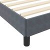 vidaXL Lit &agrave; ressorts avec matelas Gris fonc&eacute; 200 x 220 cm tissu