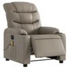 vidaXL Fauteuil de massage inclinable &eacute;lectrique cappuccino similicuir