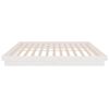 vidaXL Cadre de lit sans matelas blanc bois de pin massif