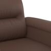 vidaXL Canap&eacute; &agrave; 2 places Marron 120 cm Similicuir