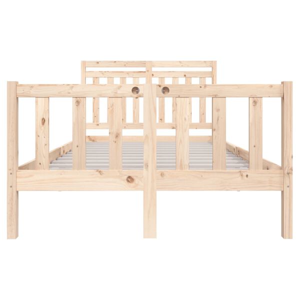 vidaXL Cadre de lit sans matelas bois massif 120x200 cm