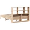 vidaXL Lit biblioth&egrave;que sans matelas 140x190 cm bois de pin massif