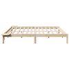 vidaXL Cadre de lit Naturel 180 x 200 cm Pin massif