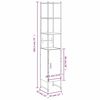 vidaXL Armoire de salle de bain sonoma gris bois d'ing&eacute;nierie
