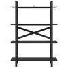 vidaXL &Eacute;tag&egrave;re Ch&ecirc;ne noir 100 x 33,5 x 140 cm Bois d'ing&eacute;nierie