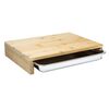 HI Planche &agrave; d&eacute;couper avec plateau 38x27x7 cm bamboo