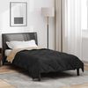 vidaXL Duvet d'&eacute;t&eacute; simple Noir et Taupe 200 x 135 cm Microfibre