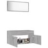 vidaXL Ensemble de meubles de salle de bain 2 pcs Sonoma gris