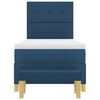 vidaXL Lit &agrave; ressorts avec matelas Bleu 100 x 200 cm tissu