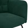vidaXL Chaise &agrave; bascule Vert fonc&eacute; Velours