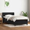 vidaXL Sommier &agrave; lattes de lit avec matelas noir 100x210 cm velours