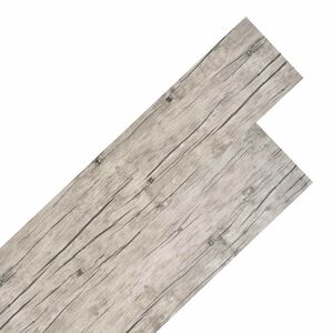 vidaXL Planches de sol 18 pcs Gris 5,26 m&sup2; PVC