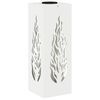 vidaXL Lumi&egrave;re de chemin LED solaire 2 pcs Blanc Acier lamin&eacute; &agrave; froid