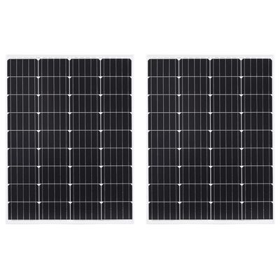 vidaXL Panneaux solaires 2 pcs 100 W Monocristallin Verre de sécurité