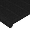 vidaXL T&ecirc;te de lit avec oreilles Noir 83x16x78/88 cm Tissu