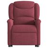 vidaXL Fauteuil inclinable de massage électrique Rouge bordeaux Tissu