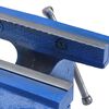 vidaXL &Eacute;tau d'&eacute;tabli bleu 150 mm fonte