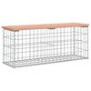 vidaXL Banc jardin design gabion 103x31,5x42 cm bois massif de douglas