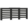 vidaXL Cache-radiateur noir 205x21,5x83,5 cm bois d'ing&eacute;nierie