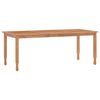 vidaXL Table &agrave; d&icirc;ner de jardin 200x90x75 cm bois massif de teck